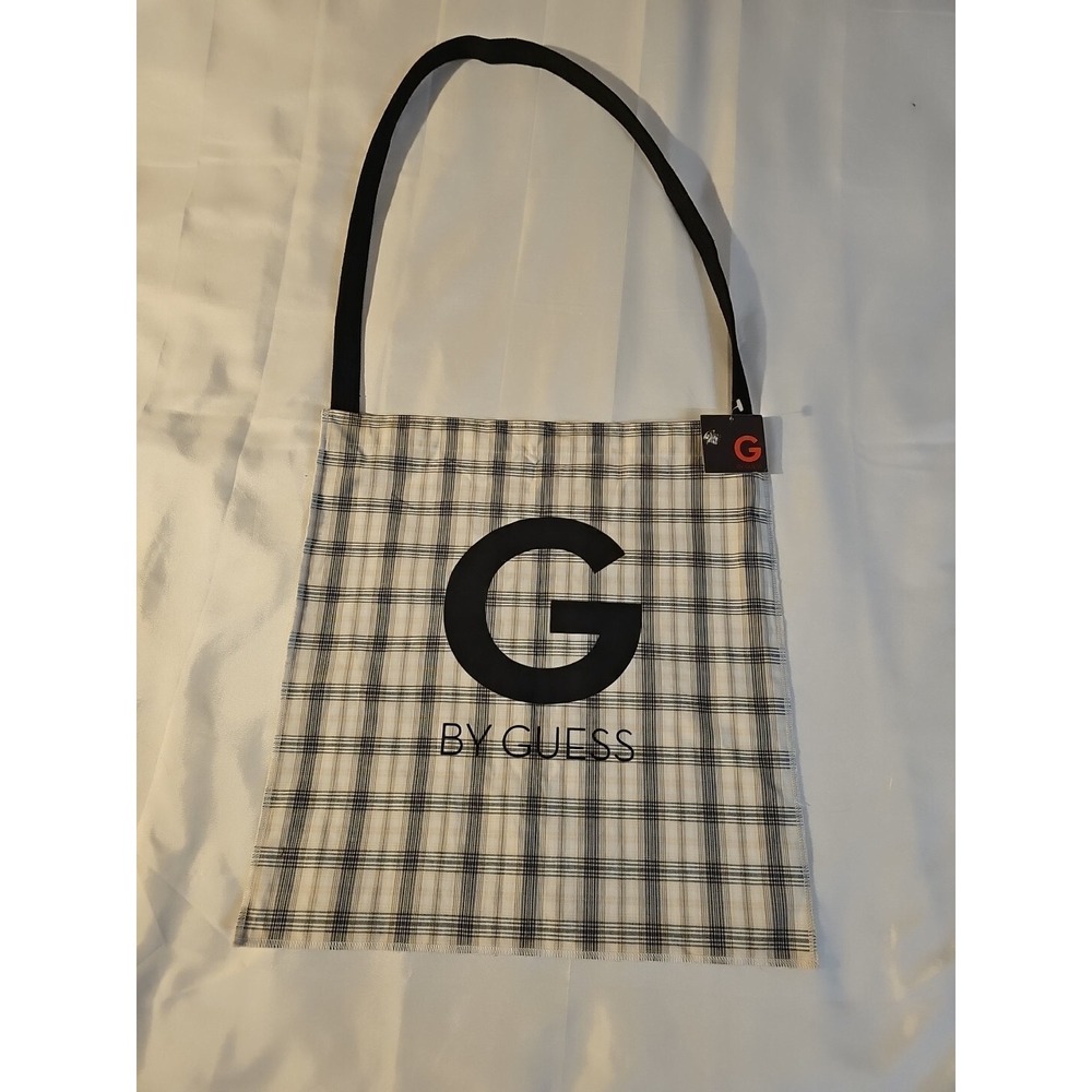 Vintage GUESS GBG‎ Cloth Shopping Bag Carry All Tote Plaid